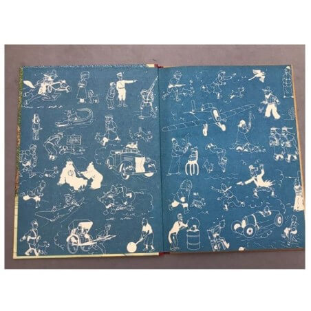 Tintin T6 - L'oreille cassée (B8,feuillage bleu) - C - (1953)