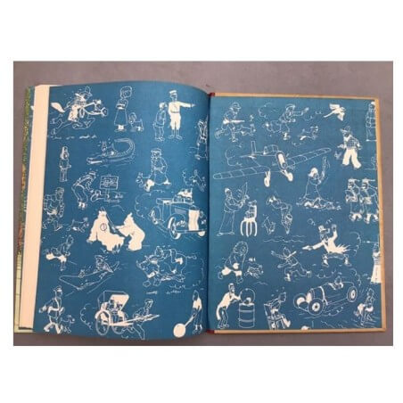 Tintin T6 - L'oreille cassée (B8,feuillage bleu) - C - (1953)