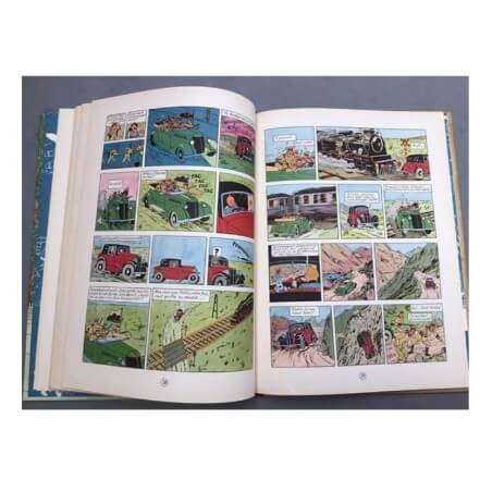 Tintin T6 - L'oreille cassée (B8,feuillage bleu) - C - (1953)