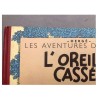 Tintin T6 - L'oreille cassée (B8,feuillage bleu) - C - (1953)