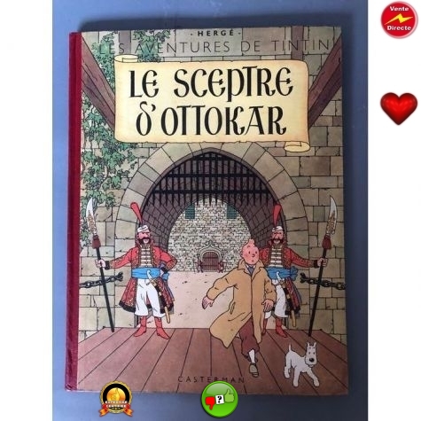 Tintin T8 - Le sceptre d'Ottokar (B2) - C - (1948)