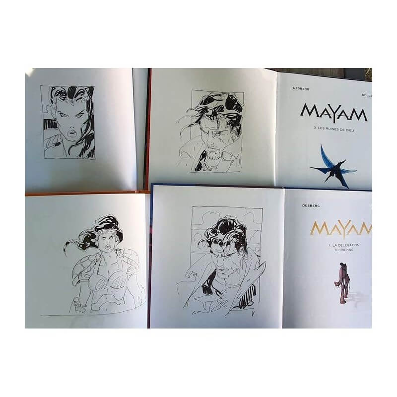 Mayam T1 à T4 + 4x dédicaces - 4x C - EO - (2003/2007) Mayam T1 à T4 + 4x dédicaces - 4x C - EO - (2003/2007)