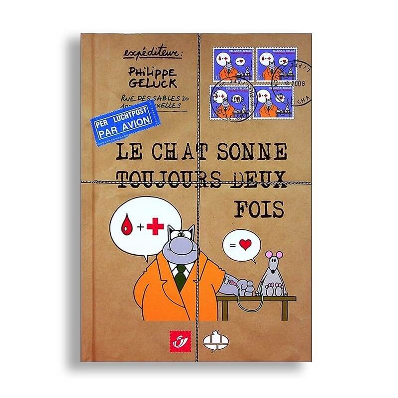 "Le chat sonne toujours deux fois" de Philippe Geluck "Le chat sonne toujours deux fois" de Philippe Geluck