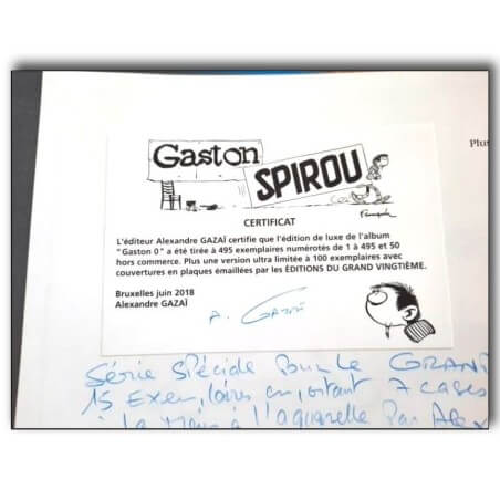Gaston Lagaffe Tome 0 - Gaston - 'Grand Vingtième' - Série Spéciale n° 14/15ex