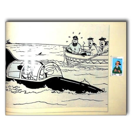 Tintin / Hergé / Le timbre voyage avec ... Tintin EO / 2007