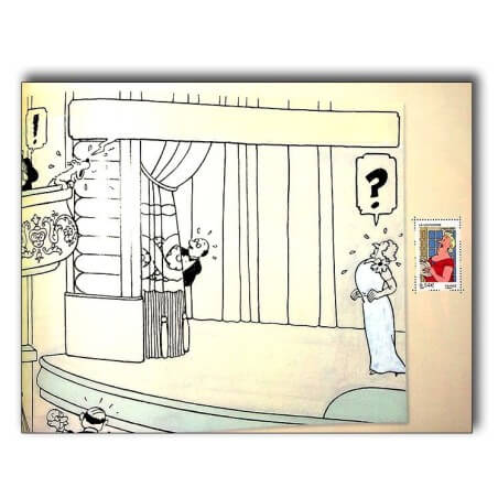 Tintin / Hergé / Le timbre voyage avec ... Tintin EO / 2007