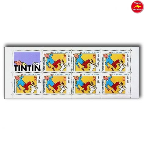 FRANCE, carnet, FETE DU TIMBRE "TINTIN", 2000, NON PLIÉ, Neuf/MNH/**