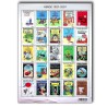 Hergé Tintin timbres 25 aventures non oblitérés 2007