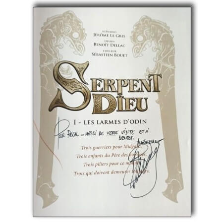 Serpent Dieu T1 à T3 + dédicace - 3x C + jaquette - EO - (2019)