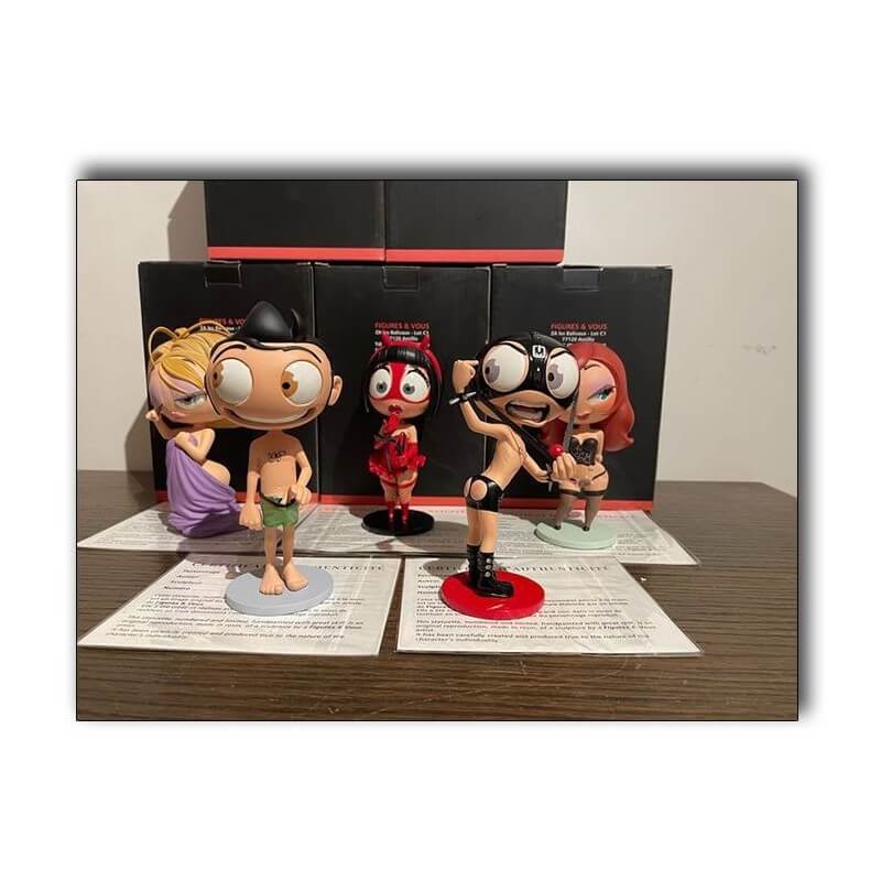 Péchés Mignons - 5 Figures & Vous Réf FVP01A+B+C+D+E - Clara + Arthur + Cassandra + Sarah en Max - (2009/2011) Péchés Mignons - 5 Figures & Vous Réf FVP01A+B+C+D+E - Clara + Arthur + Cassandra + Sarah en Max - (2009/2011)