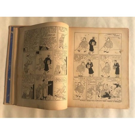 Tintin T6 - L'oreille cassée (A2) - C - N&B - EO - (1937)