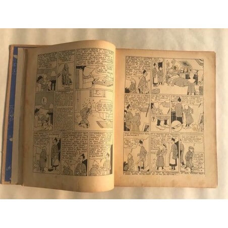 Tintin T6 - L'oreille cassée (A2) - C - N&B - EO - (1937)