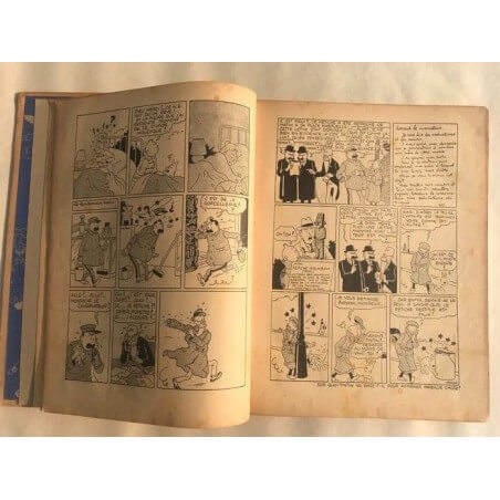 Tintin T6 - L'oreille cassée (A2) - C - N&B - EO - (1937)