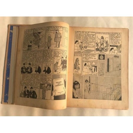 Tintin T6 - L'oreille cassée (A2) - C - N&B - EO - (1937)