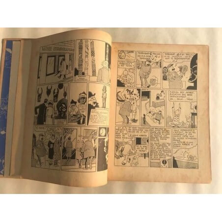 Tintin T6 - L'oreille cassée (A2) - C - N&B - EO - (1937)