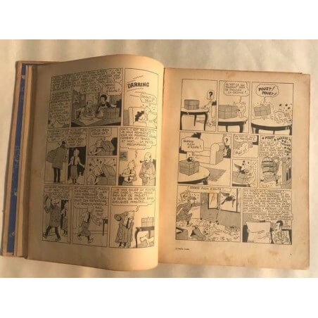 Tintin T6 - L'oreille cassée (A2) - C - N&B - EO - (1937)