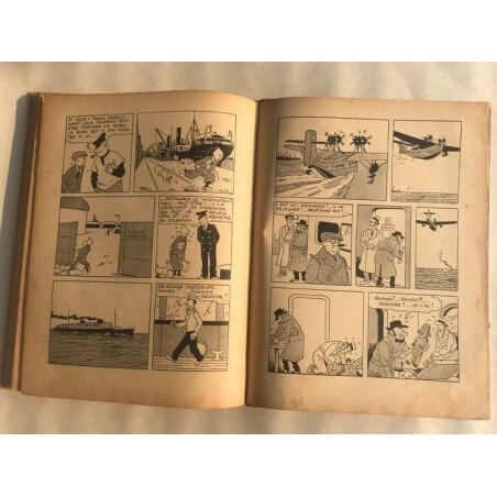 Tintin T6 - L'oreille cassée (A2) - C - N&B - EO - (1937)