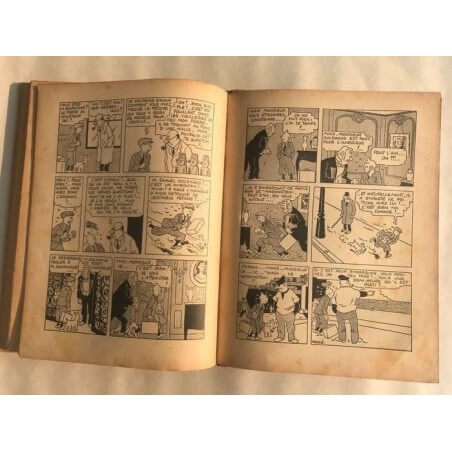 Tintin T6 - L'oreille cassée (A2) - C - N&B - EO - (1937)