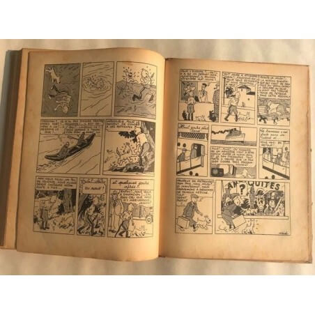 Tintin T6 - L'oreille cassée (A2) - C - N&B - EO - (1937)