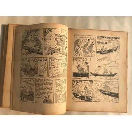 Tintin T6 - L'oreille cassée (A2) - C - N&B - EO - (1937)