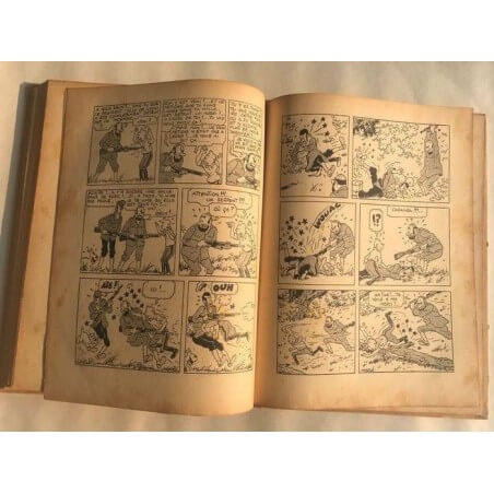 Tintin T6 - L'oreille cassée (A2) - C - N&B - EO - (1937)