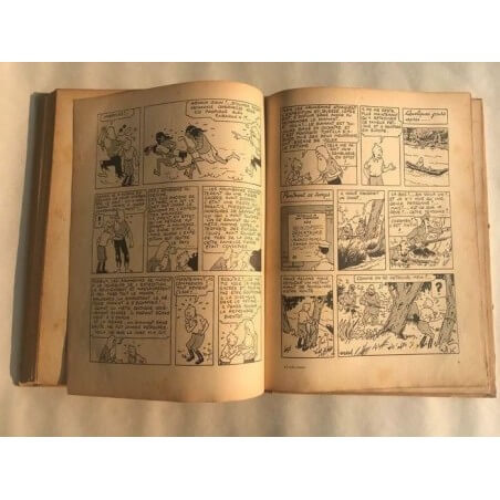 Tintin T6 - L'oreille cassée (A2) - C - N&B - EO - (1937)