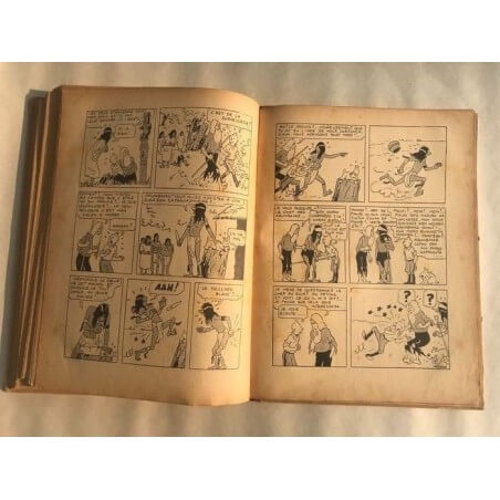 Tintin T6 - L'oreille cassée (A2) - C - N&B - EO - (1937)