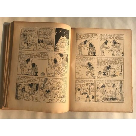 Tintin T6 - L'oreille cassée (A2) - C - N&B - EO - (1937)