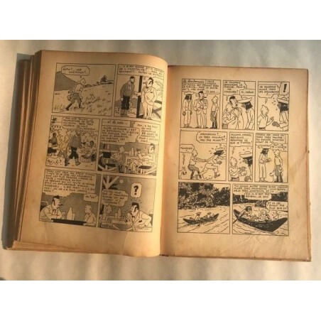 Tintin T6 - L'oreille cassée (A2) - C - N&B - EO - (1937)