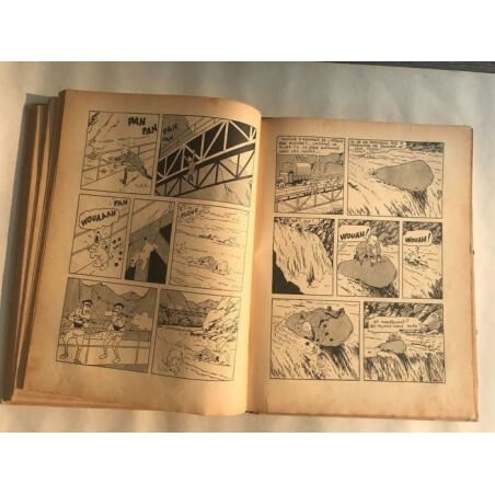 Tintin T6 - L'oreille cassée (A2) - C - N&B - EO - (1937)