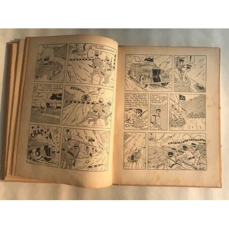 Tintin T6 - L'oreille cassée (A2) - C - N&B - EO - (1937)