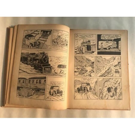 Tintin T6 - L'oreille cassée (A2) - C - N&B - EO - (1937)
