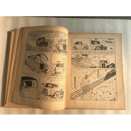 Tintin T6 - L'oreille cassée (A2) - C - N&B - EO - (1937)
