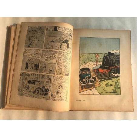 Tintin T6 - L'oreille cassée (A2) - C - N&B - EO - (1937)