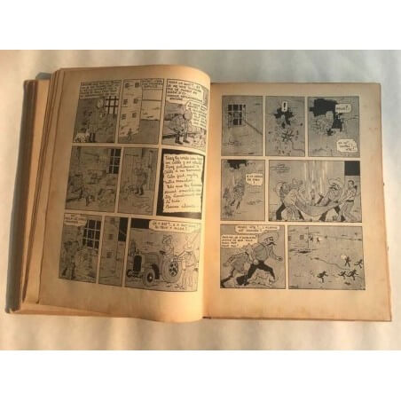 Tintin T6 - L'oreille cassée (A2) - C - N&B - EO - (1937)