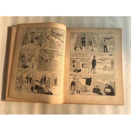 Tintin T6 - L'oreille cassée (A2) - C - N&B - EO - (1937)