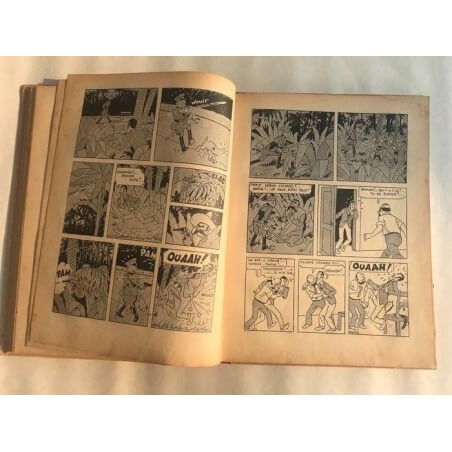Tintin T6 - L'oreille cassée (A2) - C - N&B - EO - (1937)