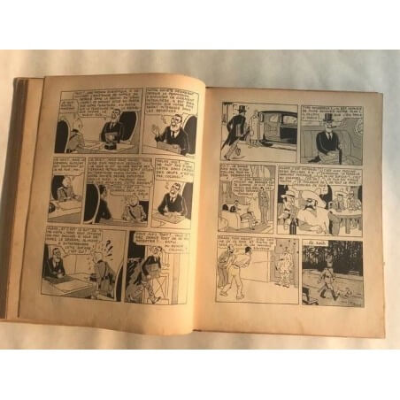 Tintin T6 - L'oreille cassée (A2) - C - N&B - EO - (1937)