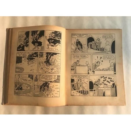 Tintin T6 - L'oreille cassée (A2) - C - N&B - EO - (1937)
