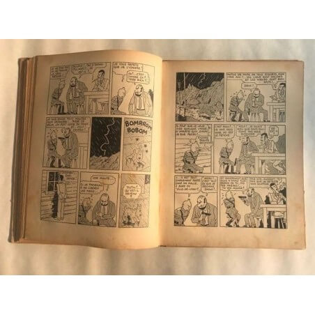 Tintin T6 - L'oreille cassée (A2) - C - N&B - EO - (1937)