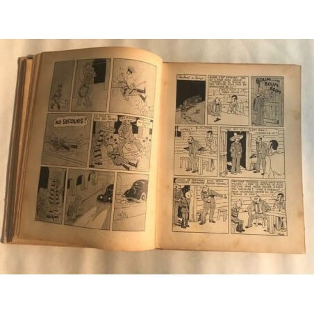 Tintin T6 - L'oreille cassée (A2) - C - N&B - EO - (1937)