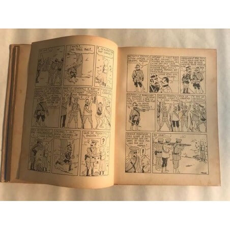 Tintin T6 - L'oreille cassée (A2) - C - N&B - EO - (1937)