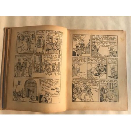 Tintin T6 - L'oreille cassée (A2) - C - N&B - EO - (1937)