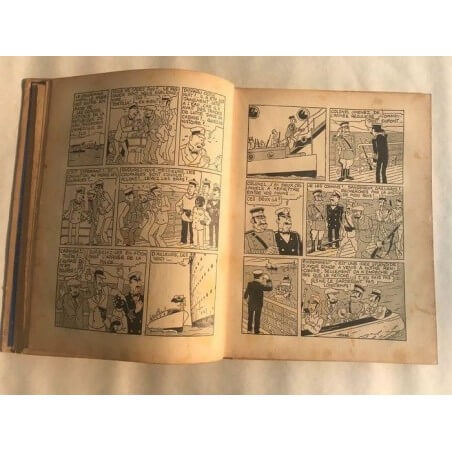 Tintin T6 - L'oreille cassée (A2) - C - N&B - EO - (1937)