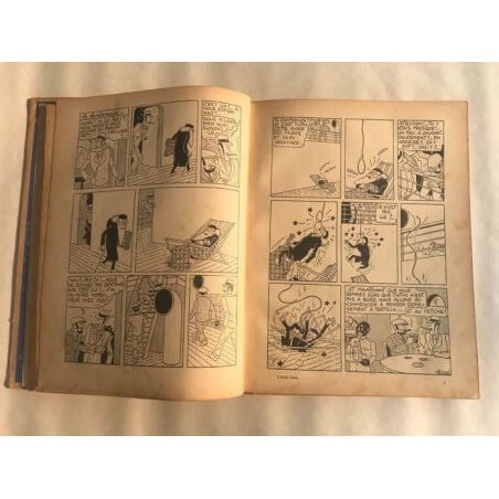 Tintin T6 - L'oreille cassée (A2) - C - N&B - EO - (1937)