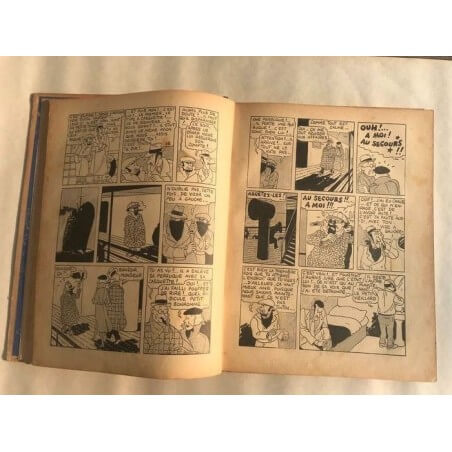 Tintin T6 - L'oreille cassée (A2) - C - N&B - EO - (1937)