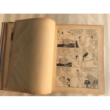 Tintin T6 - L'oreille cassée (A2) - C - N&B - EO - (1937)