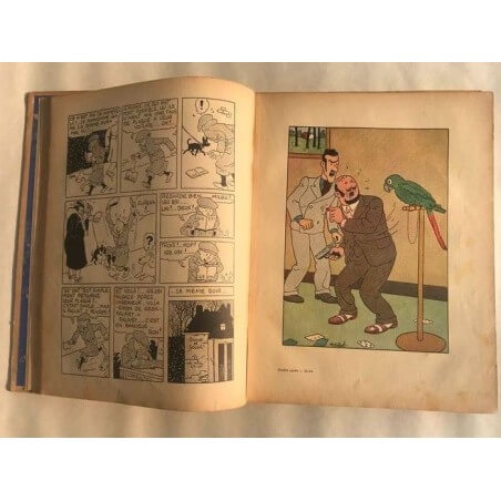 Tintin T6 - L'oreille cassée (A2) - C - N&B - EO - (1937)