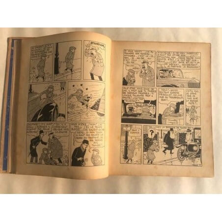 Tintin T6 - L'oreille cassée (A2) - C - N&B - EO - (1937)