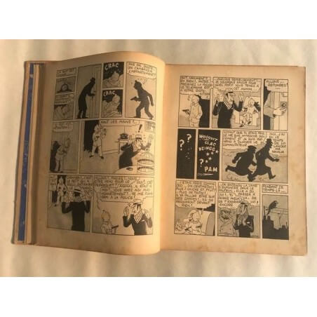 Tintin T6 - L'oreille cassée (A2) - C - N&B - EO - (1937)